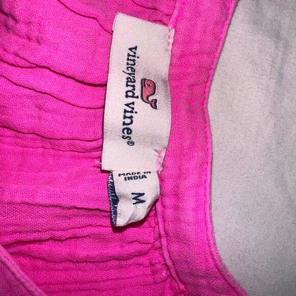 Vineyard Vines Seastitch Double Gauze Flutter Sleeve Dress Small - Picture 4 of 8